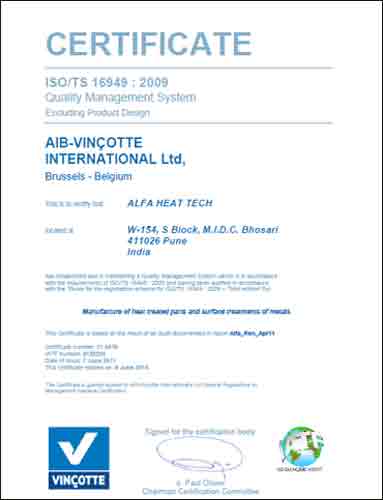 vincott certificate